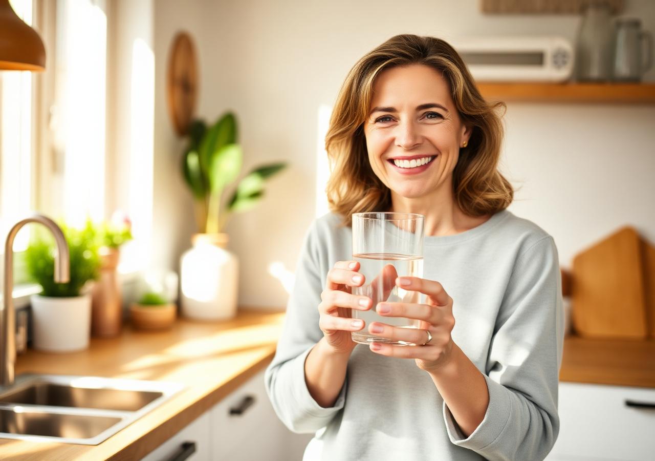 Confident woman enjoying wellness after using UroVita Care